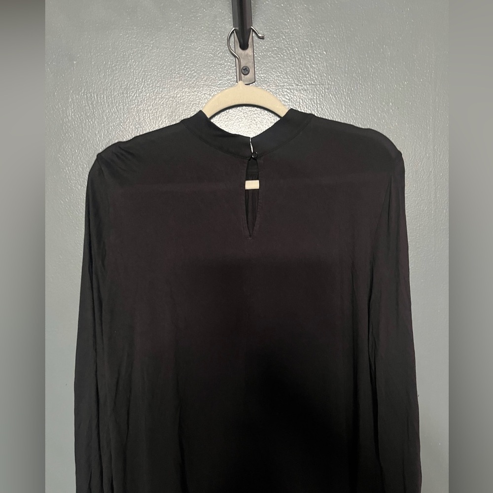 LOFT Black Long Sleeve Blouse